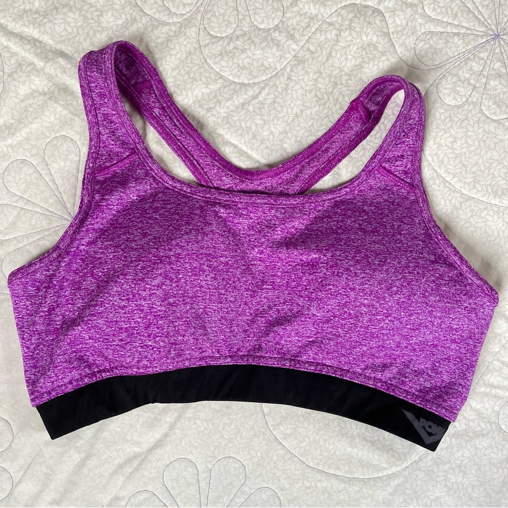 Pony purple sports bra women’s large